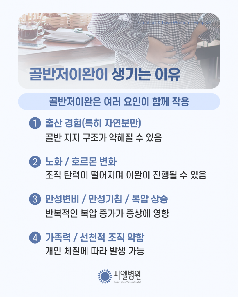 골반저이완, 골반장기탈출증을 치료하는 질성형수술 - 시엘병원 최상준원장 첨부파일 : 1773216406.png