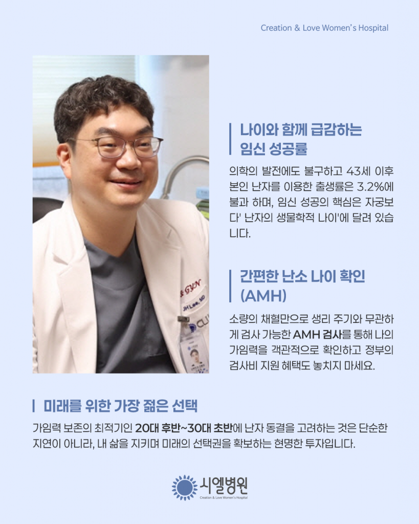 [광주일보] 가임력 보존의 골든타임을 위하여 - 시엘병원 이준형 원장 칼럼 첨부파일 : 1772507605.png